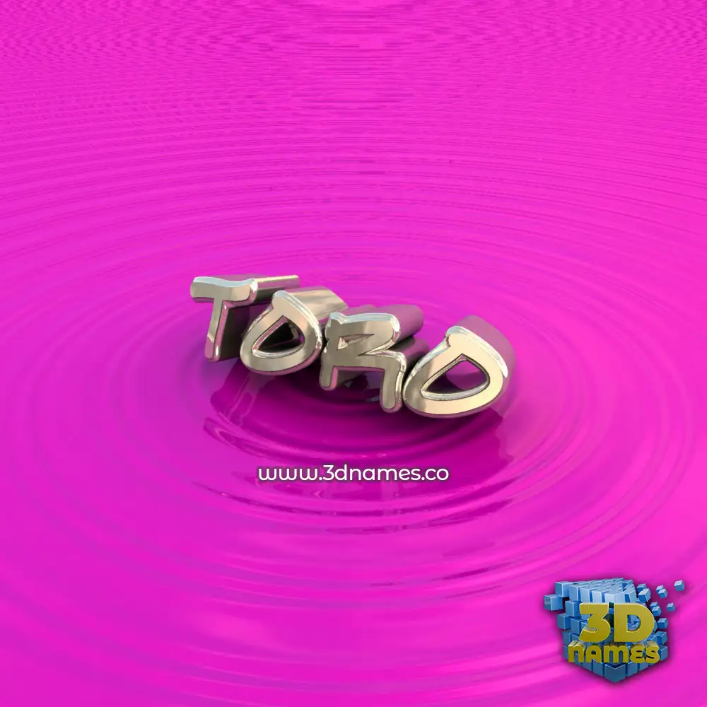 toro in Pink Graffiti style - 3D name wallpaper