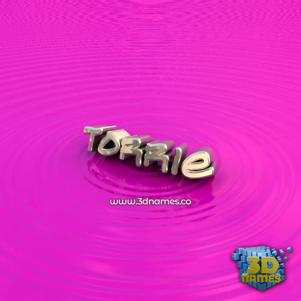 torrie in Pink Graffiti style - 3D name wallpaper