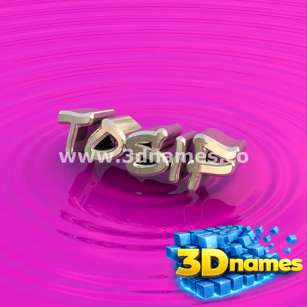 tosif in Pink Graffiti style - 3D name wallpaper