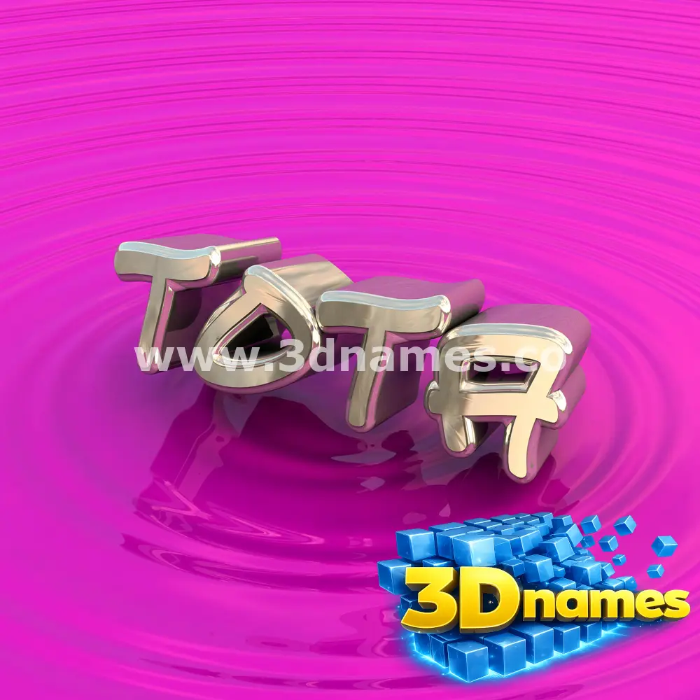 tota in Pink Graffiti style - 3D name wallpaper