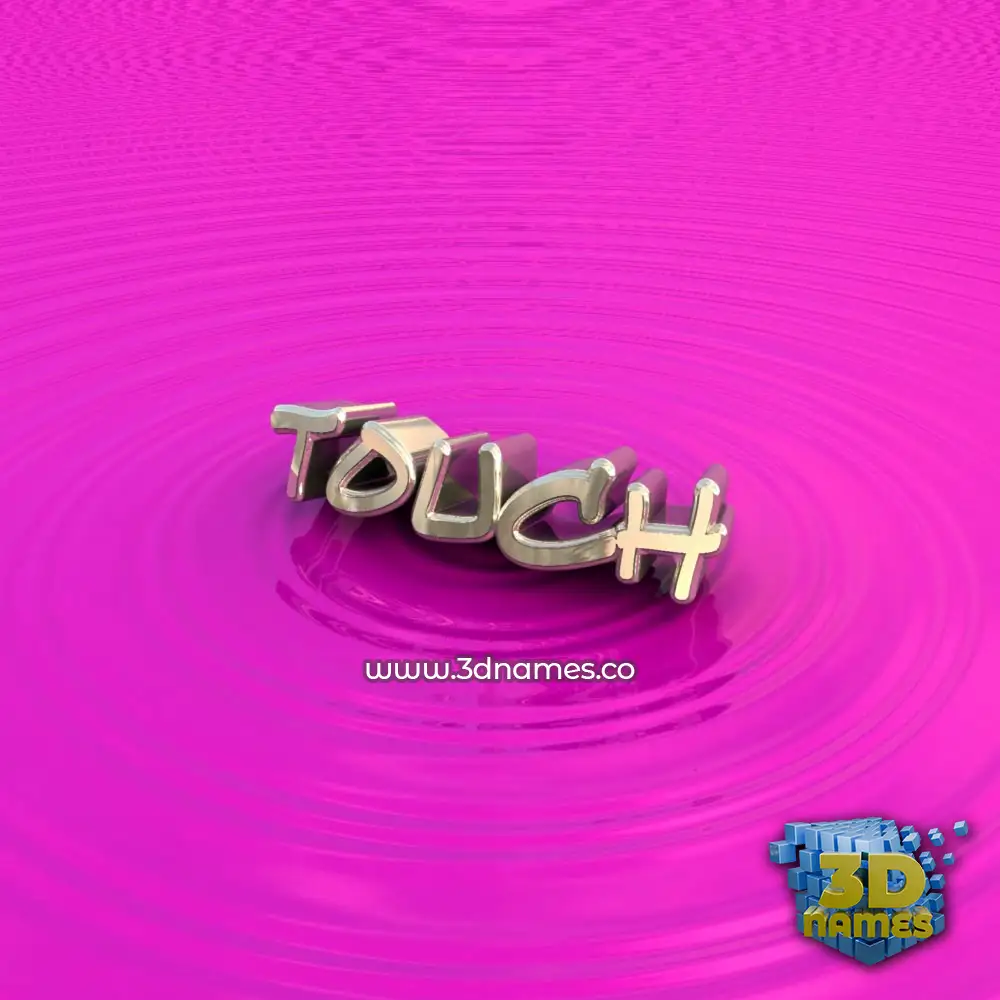touch in Pink Graffiti style - 3D name wallpaper