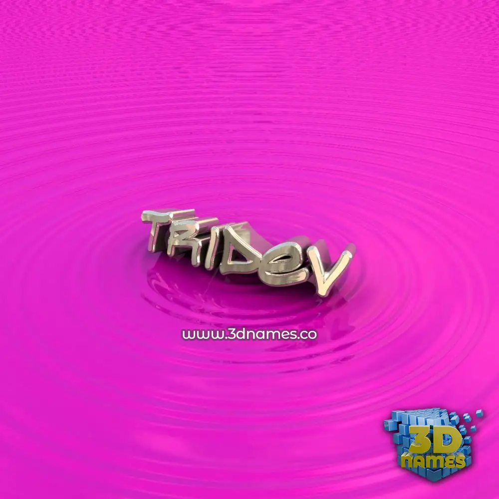 tridev in Pink Graffiti style - 3D name wallpaper