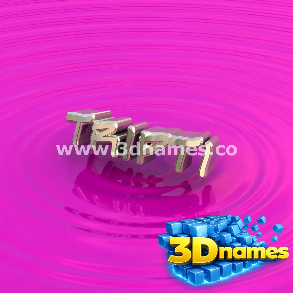 tripti in Pink Graffiti style - 3D name wallpaper