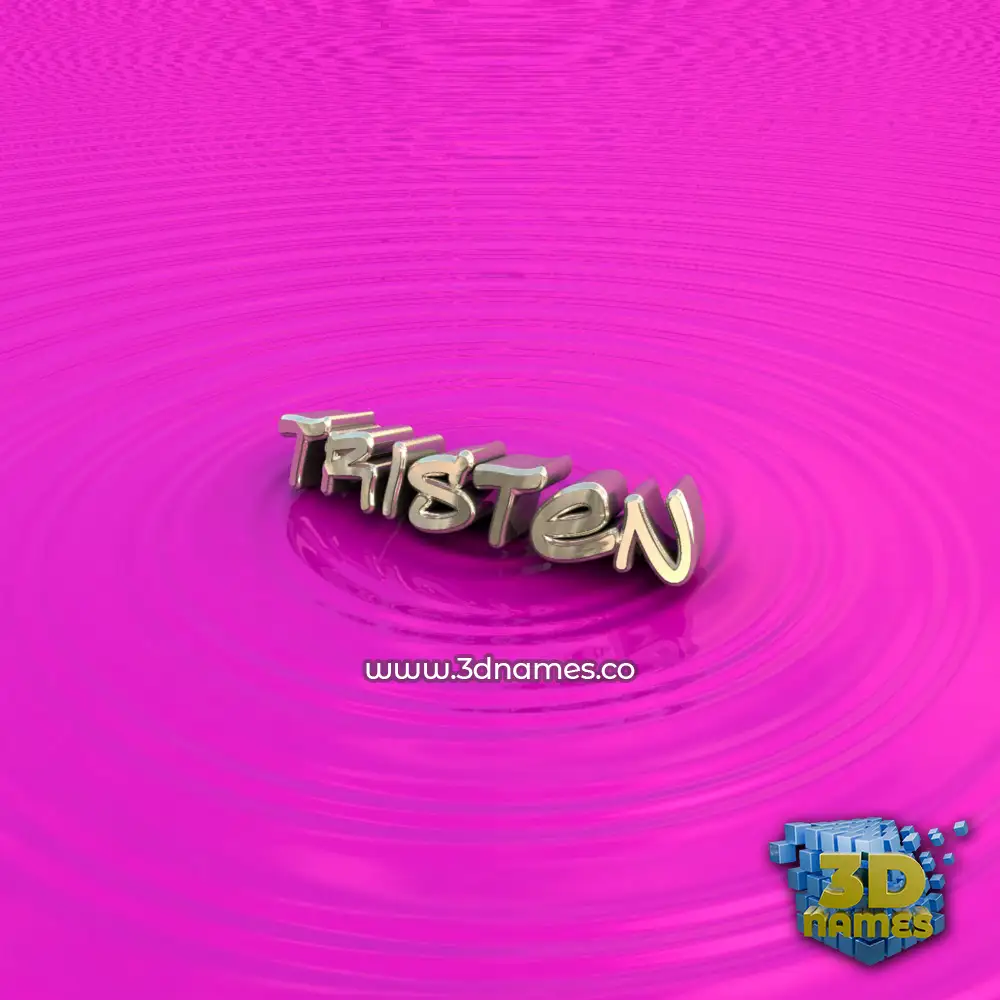 tristen in Pink Graffiti style - 3D name wallpaper