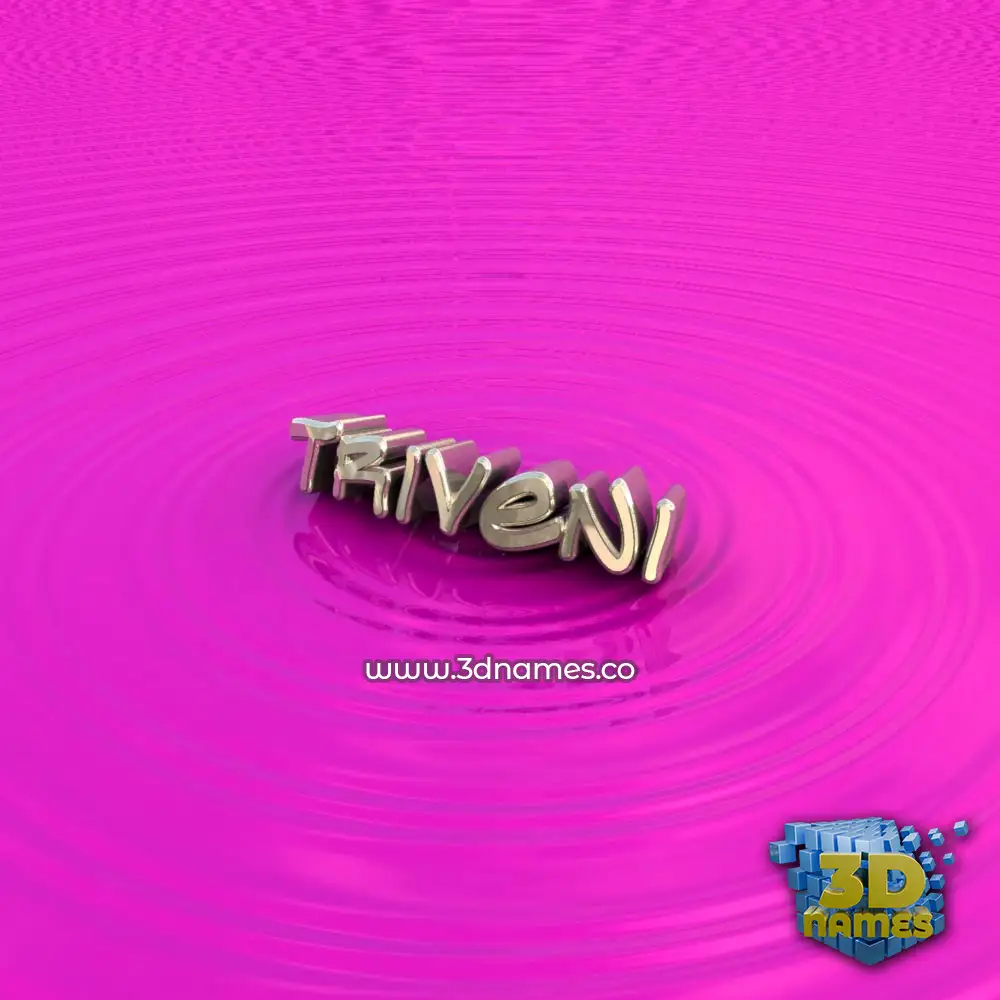 triveni in Pink Graffiti style - 3D name wallpaper