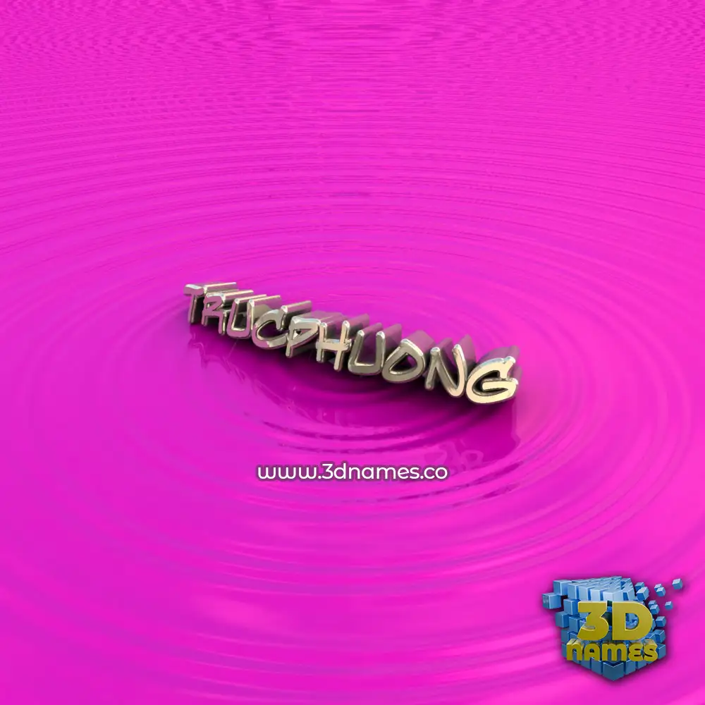 trucphuong in Pink Graffiti style - 3D name wallpaper