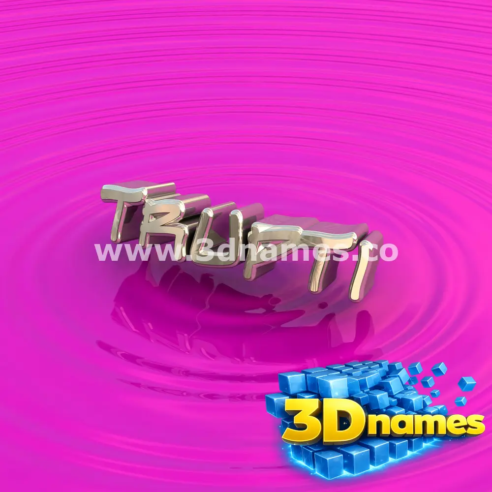 trupti in Pink Graffiti style - 3D name wallpaper