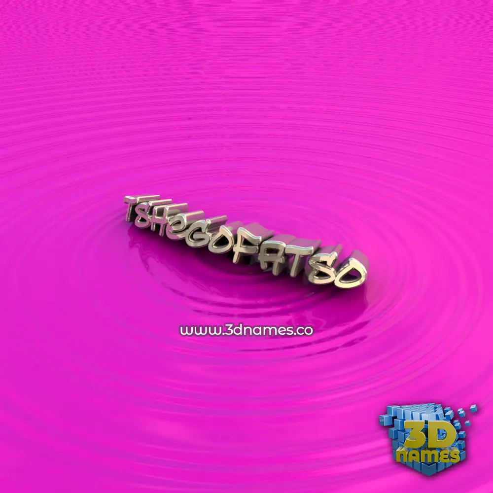 tshegofatso in Pink Graffiti style - 3D name wallpaper