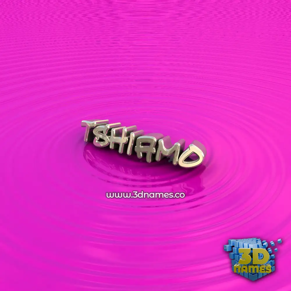 tshiamo in Pink Graffiti style - 3D name wallpaper