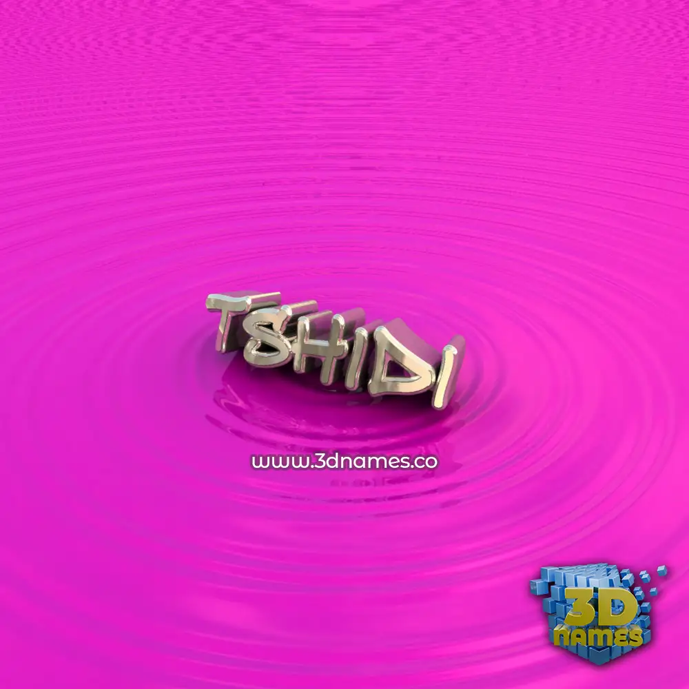 tshidi in Pink Graffiti style - 3D name wallpaper