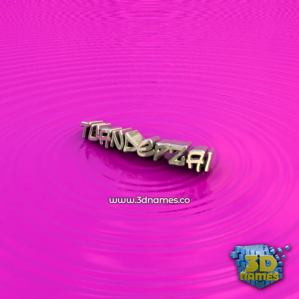 tuandepzai in Pink Graffiti style - 3D name wallpaper