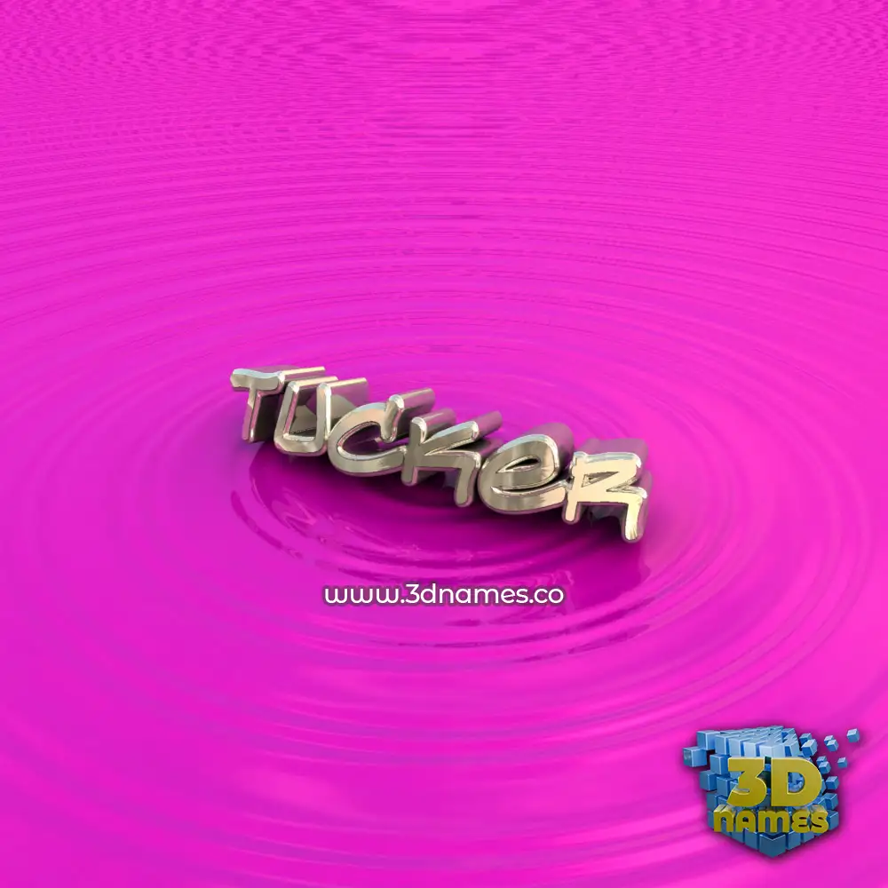 tucker in Pink Graffiti style - 3D name wallpaper