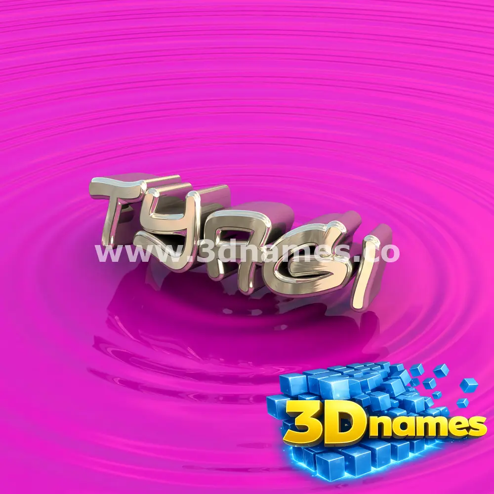 tyagi in Pink Graffiti style - 3D name wallpaper