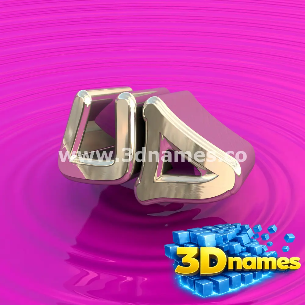 ud in Pink Graffiti style - 3D name wallpaper