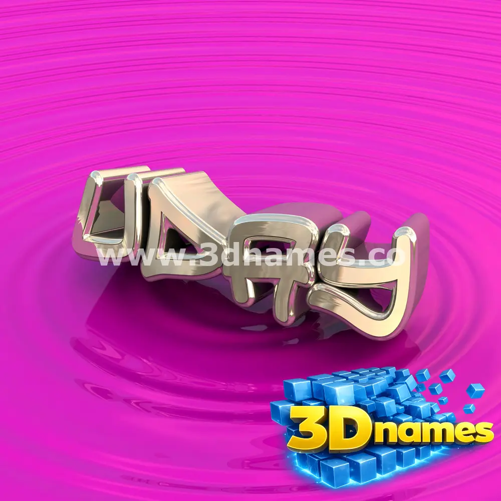 uday in Pink Graffiti style - 3D name wallpaper
