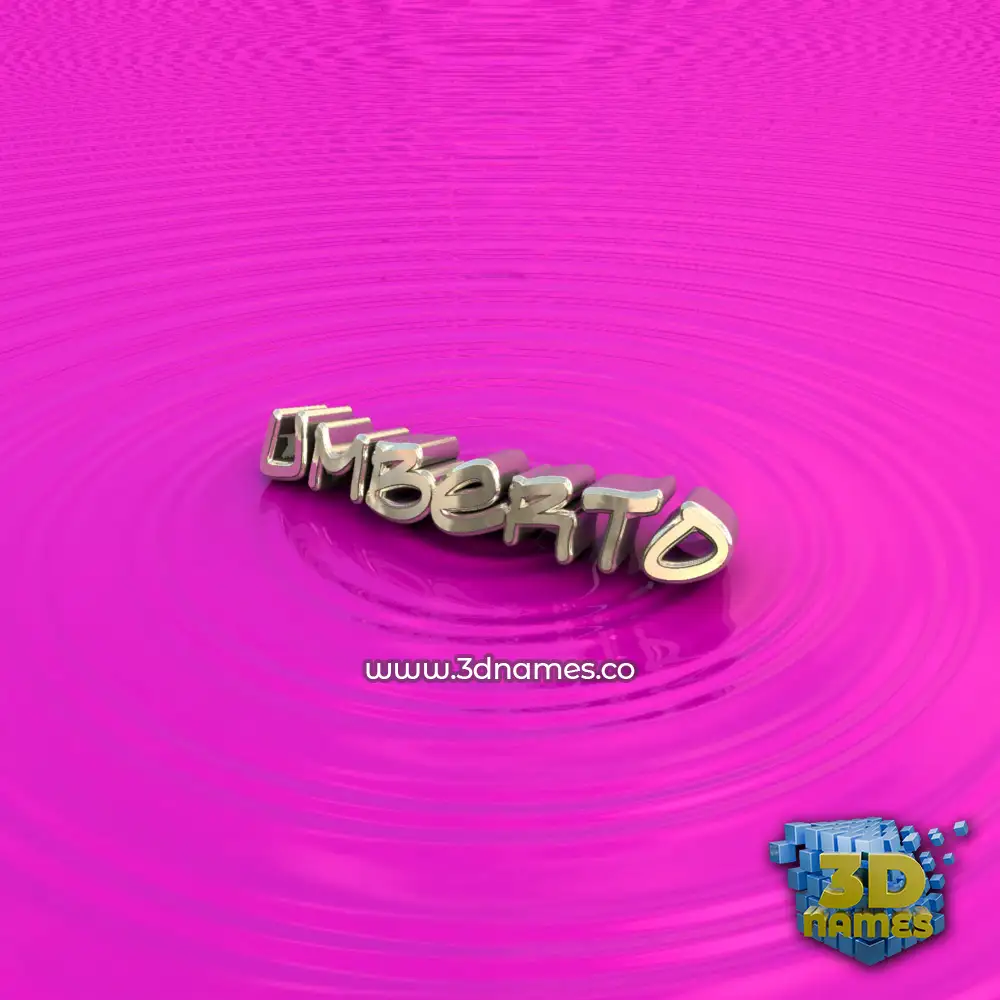 umberto in Pink Graffiti style - 3D name wallpaper