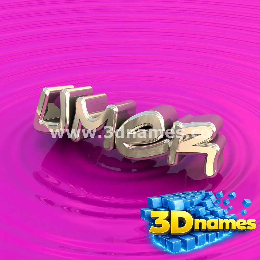 umer in Pink Graffiti style - 3D name wallpaper