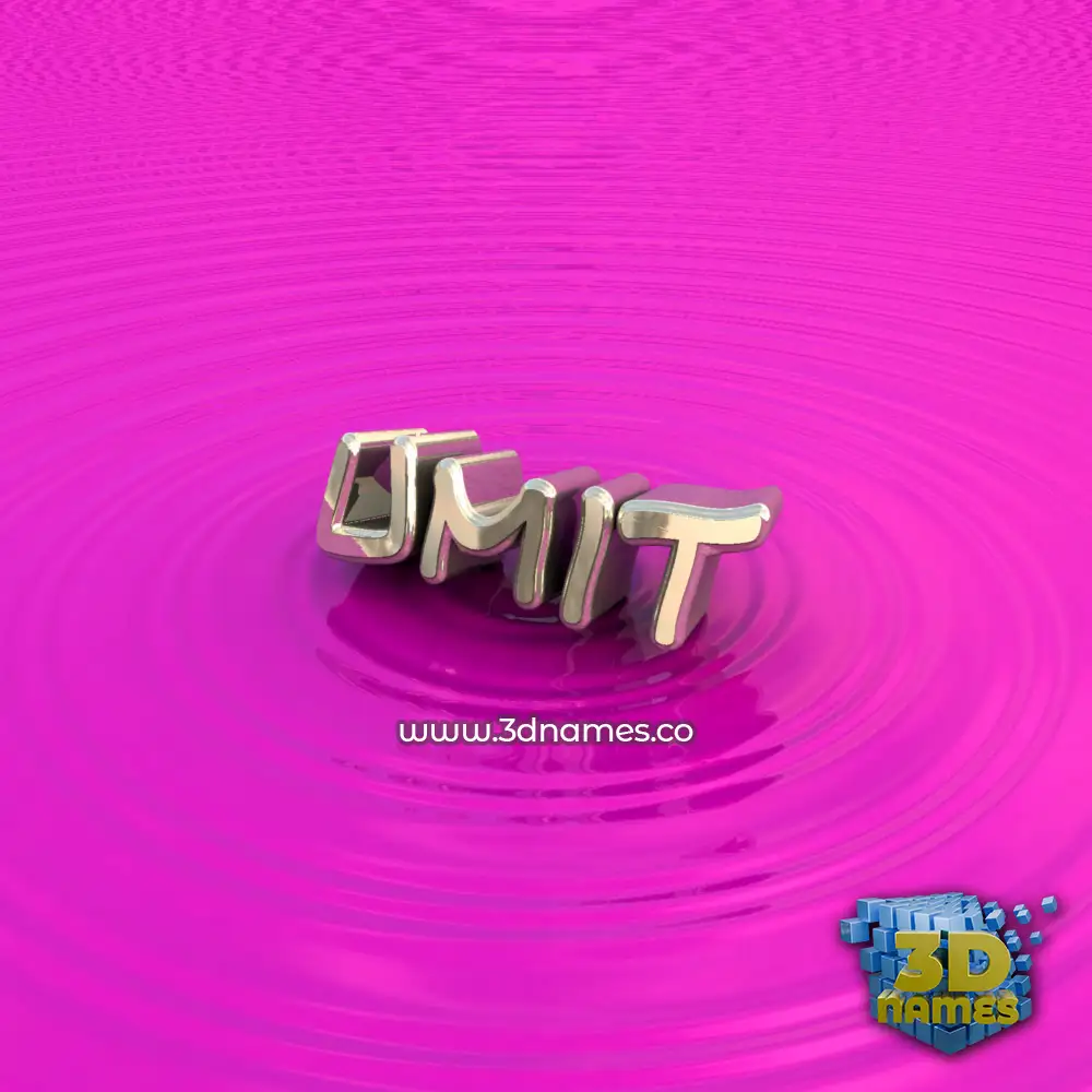 umit in Pink Graffiti style - 3D name wallpaper