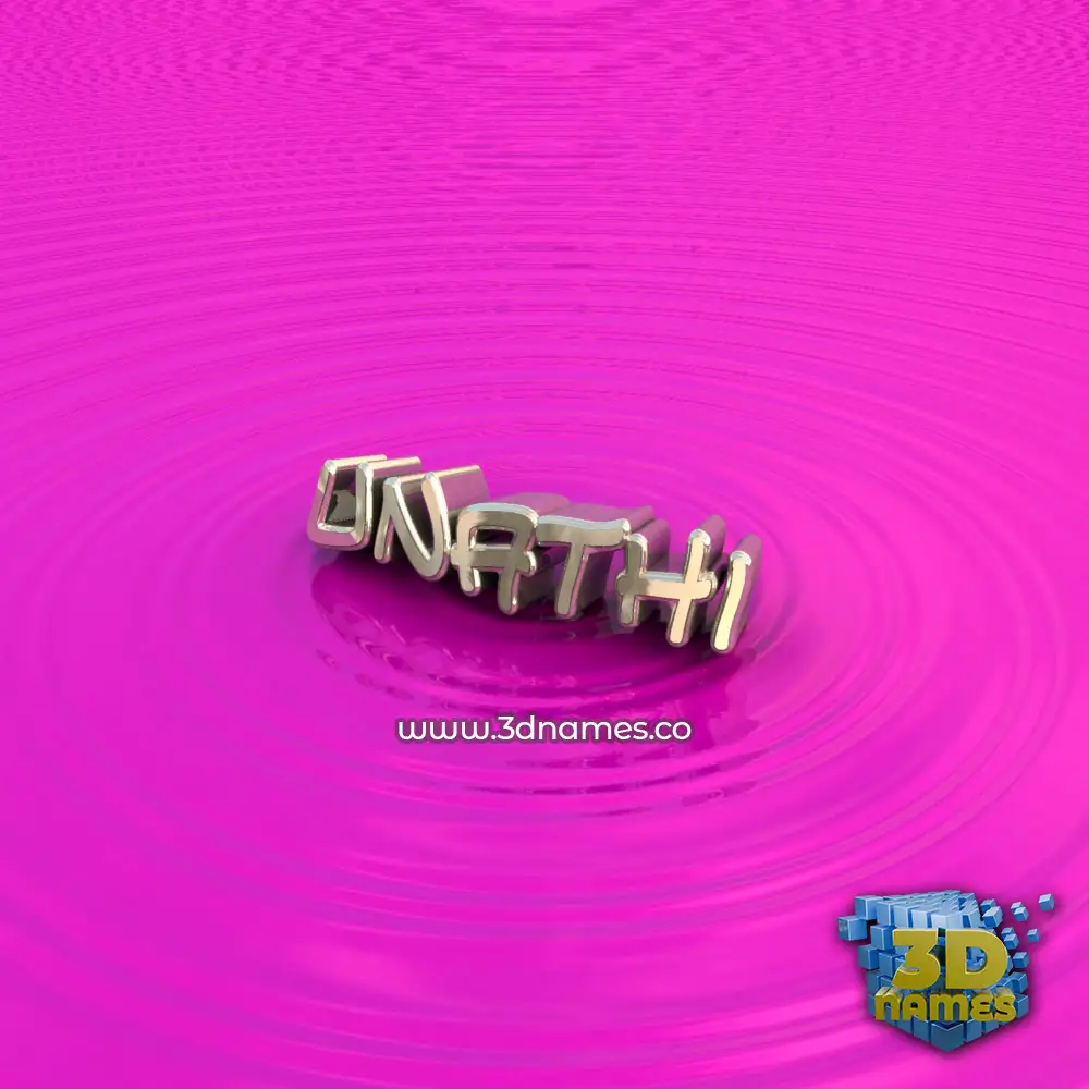 unathi in Pink Graffiti style - 3D name wallpaper