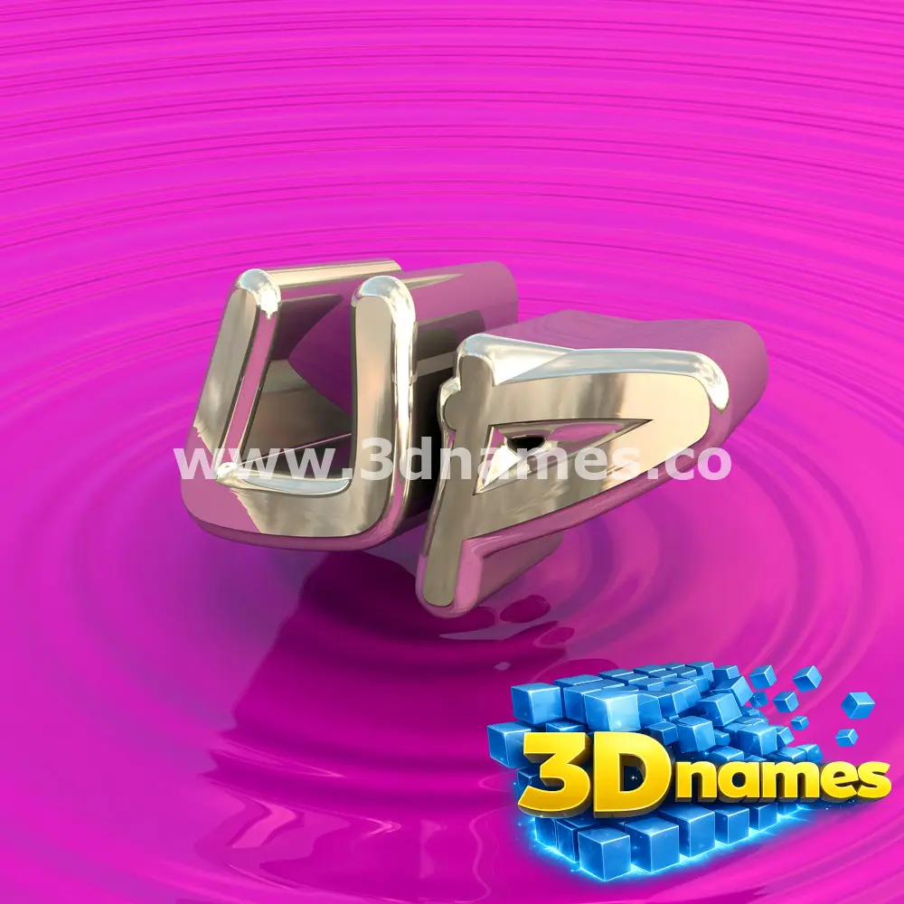 up in Pink Graffiti style - 3D name wallpaper
