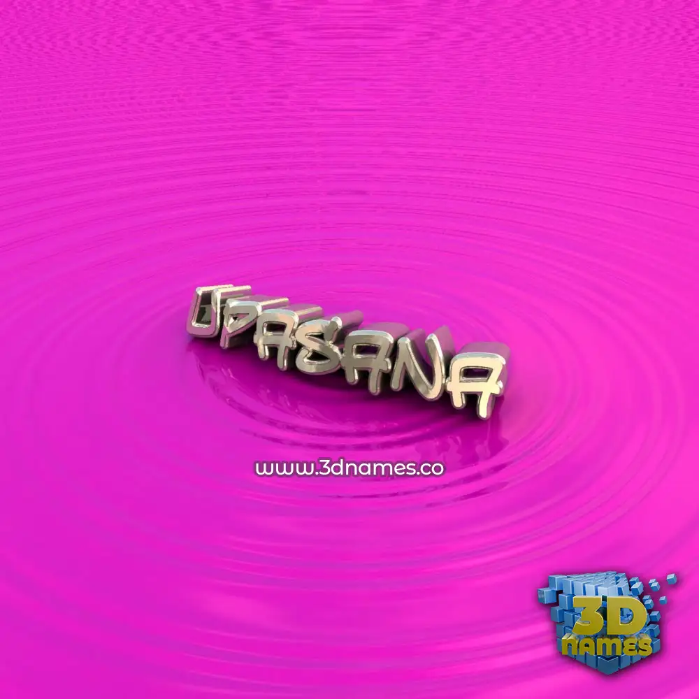 upasana in Pink Graffiti style - 3D name wallpaper