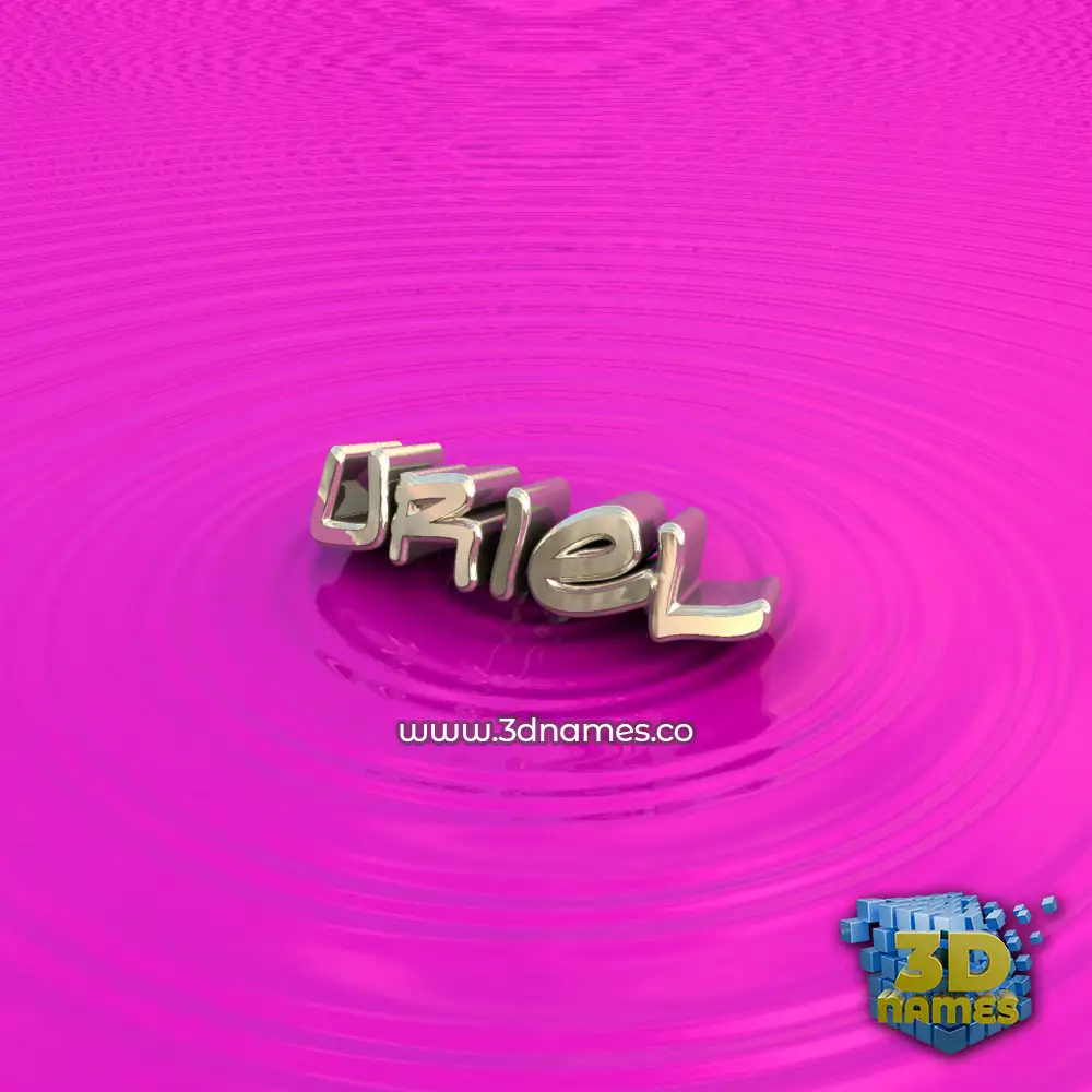 uriel in Pink Graffiti style - 3D name wallpaper