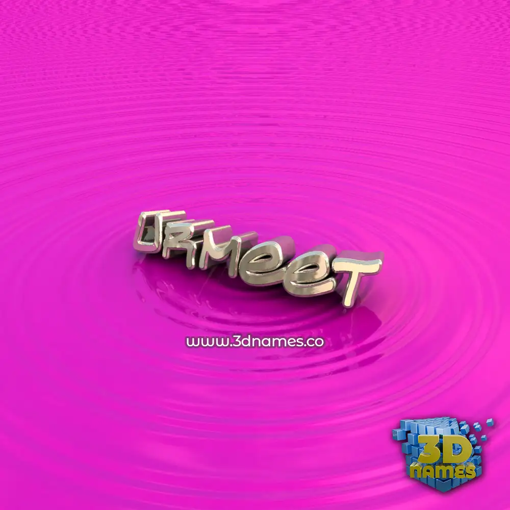urmeet in Pink Graffiti style - 3D name wallpaper
