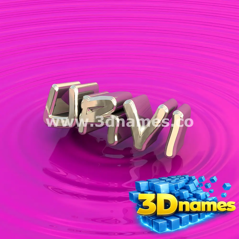 urvi in Pink Graffiti style - 3D name wallpaper