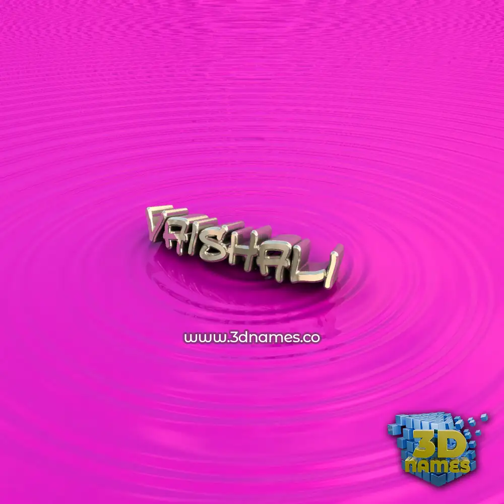 vaishali in Pink Graffiti style - 3D name wallpaper
