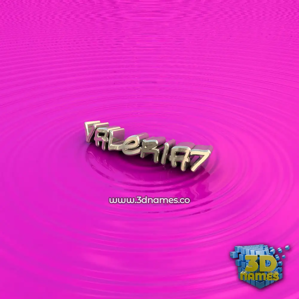 valeria7 in Pink Graffiti style - 3D name wallpaper