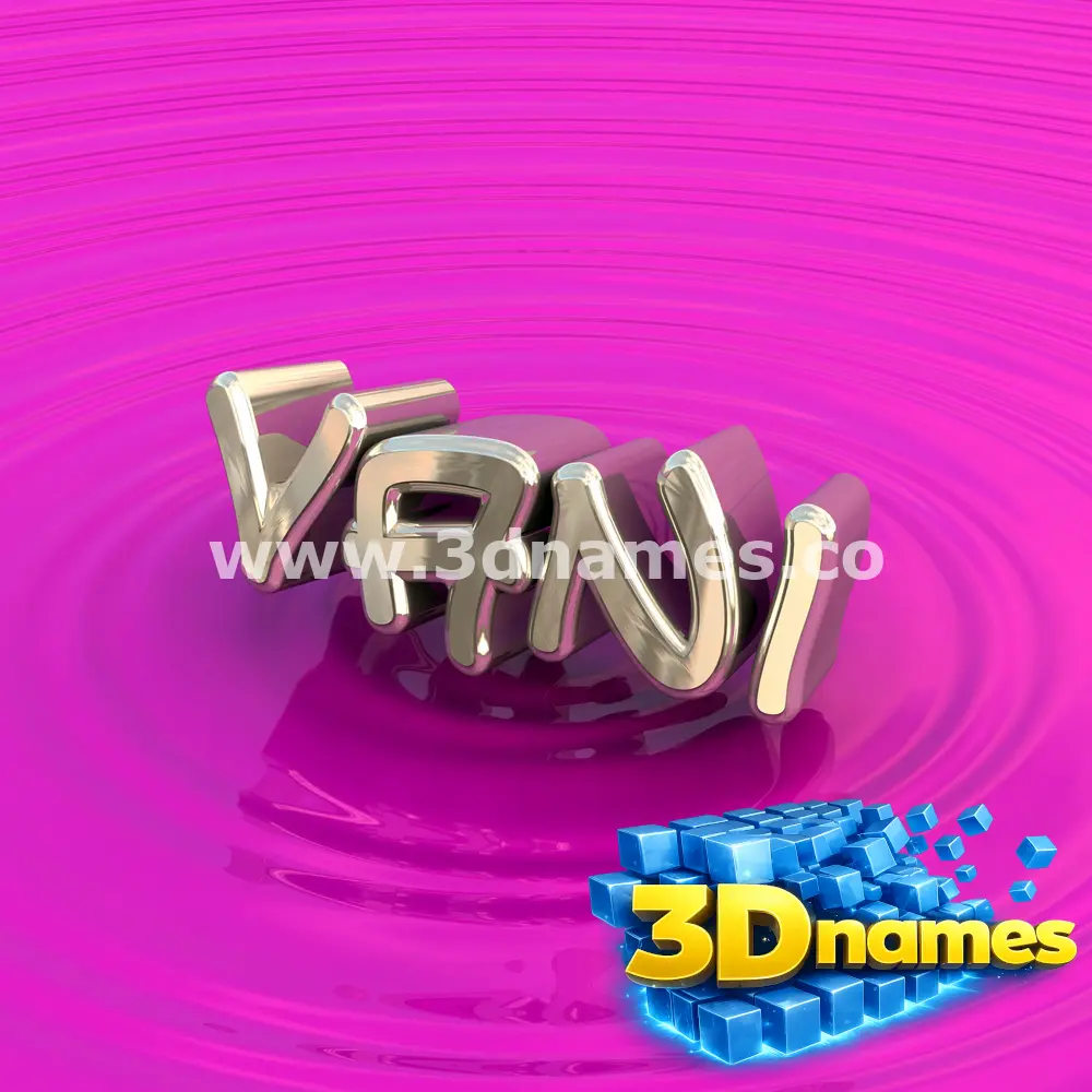 vani in Pink Graffiti style - 3D name wallpaper
