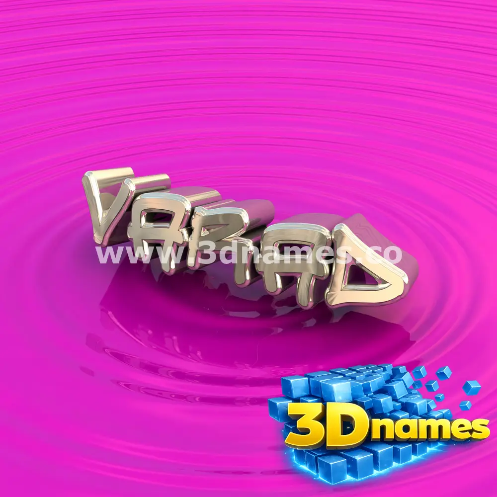 varad in Pink Graffiti style - 3D name wallpaper