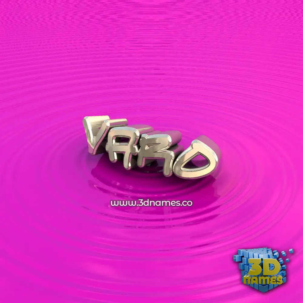 varo in Pink Graffiti style - 3D name wallpaper