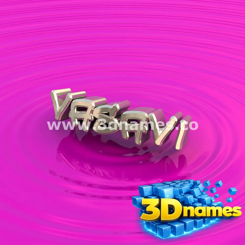 vasavi in Pink Graffiti style - 3D name wallpaper