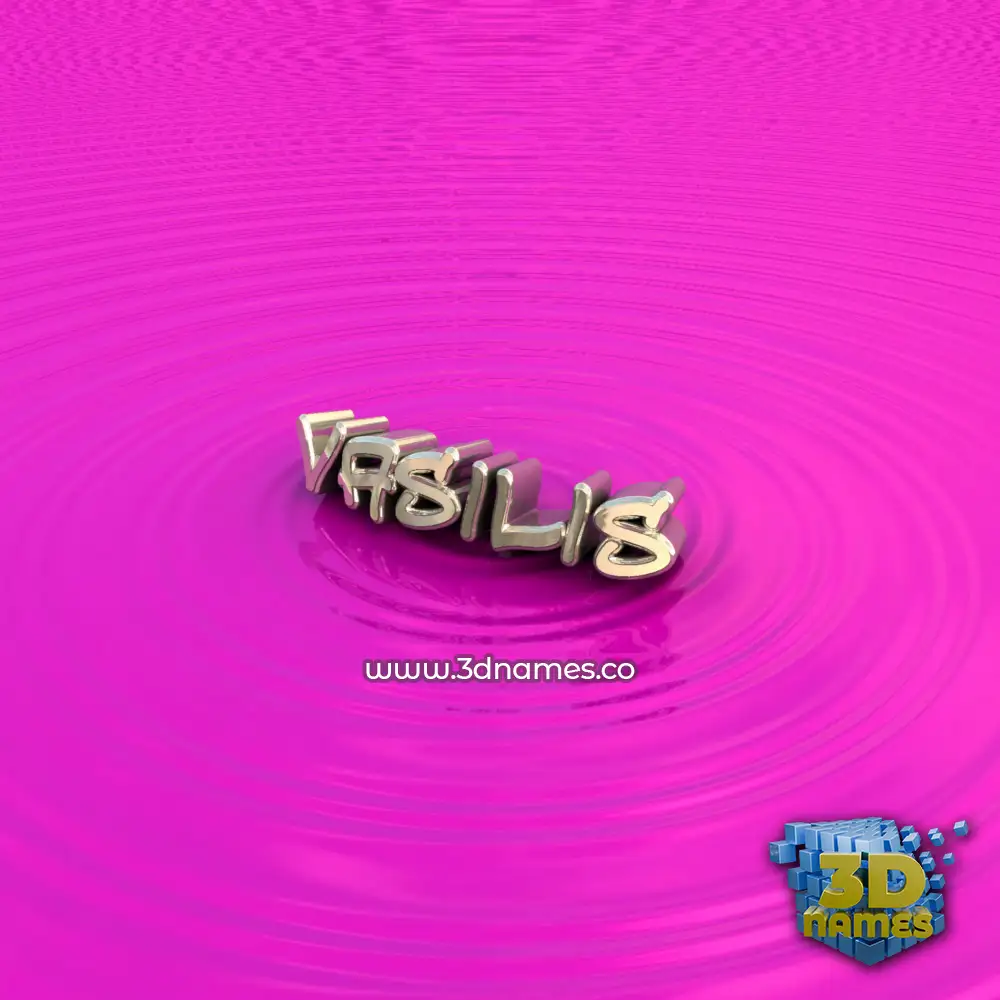 vasilis in Pink Graffiti style - 3D name wallpaper