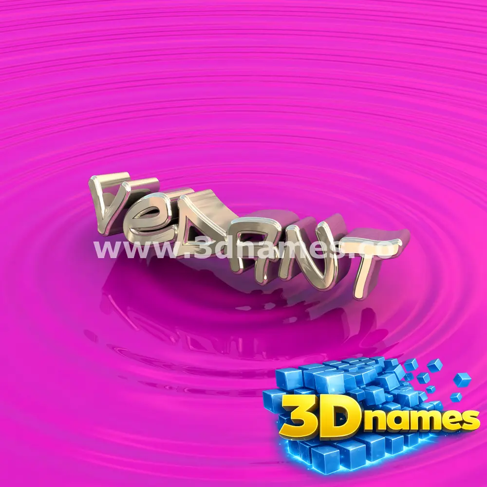 vedant in Pink Graffiti style - 3D name wallpaper
