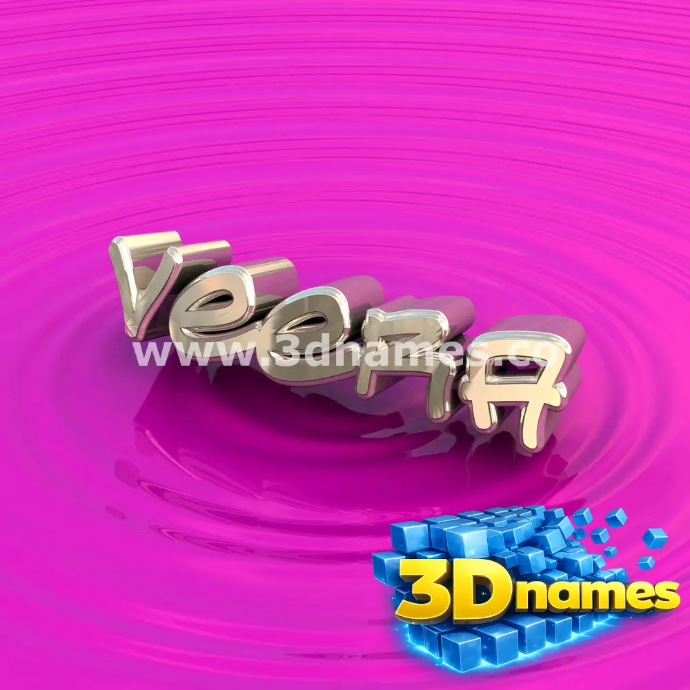 veera in Pink Graffiti style - 3D name wallpaper