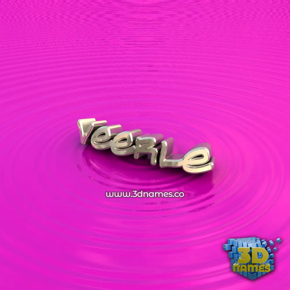veerle in Pink Graffiti style - 3D name wallpaper