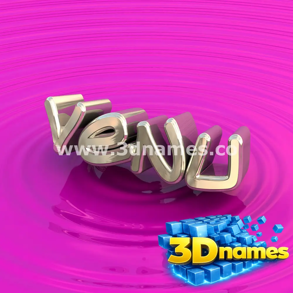 venu in Pink Graffiti style - 3D name wallpaper