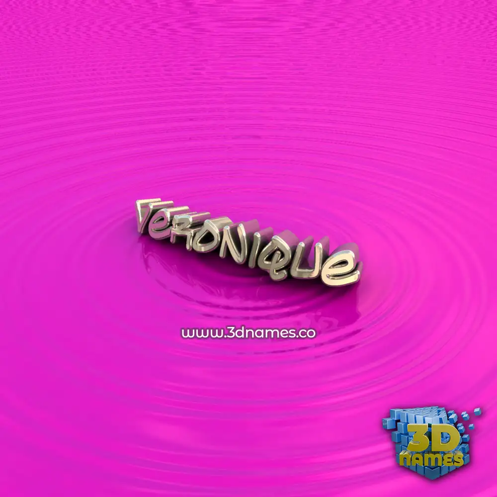 veronique in Pink Graffiti style - 3D name wallpaper