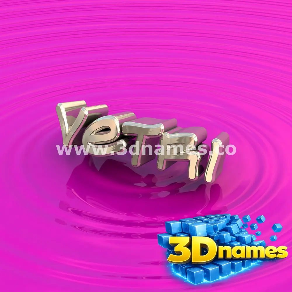 vetri in Pink Graffiti style - 3D name wallpaper