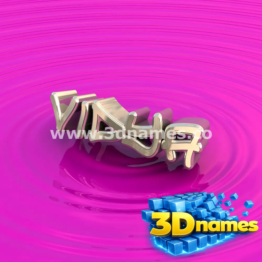 vidya in Pink Graffiti style - 3D name wallpaper