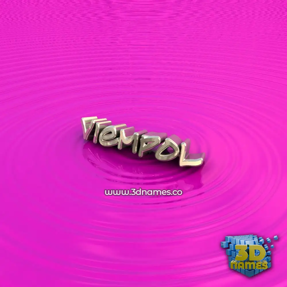 viempol in Pink Graffiti style - 3D name wallpaper