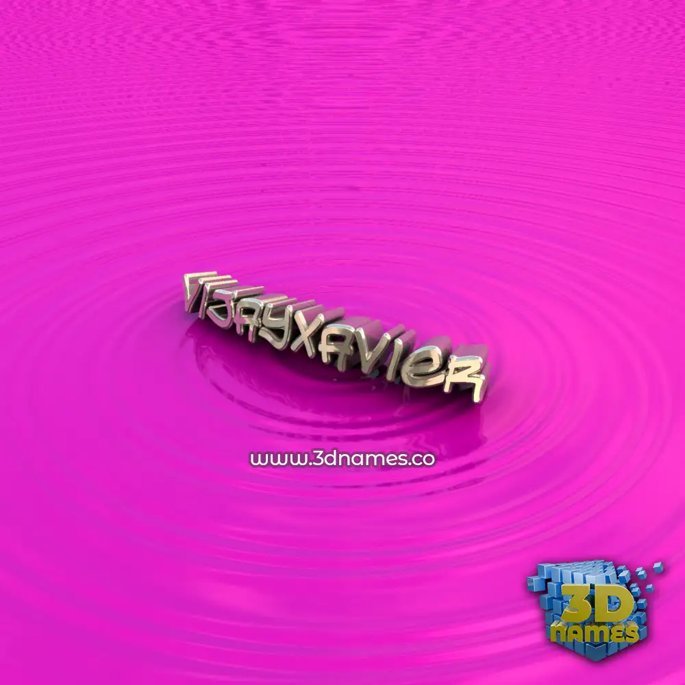 vijayxavier in Pink Graffiti style - 3D name wallpaper