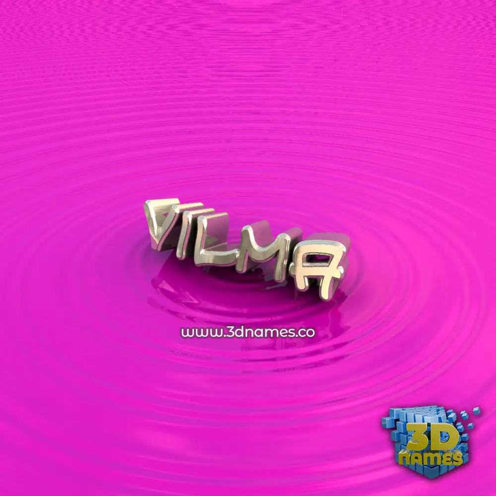 vilma in Pink Graffiti style - 3D name wallpaper