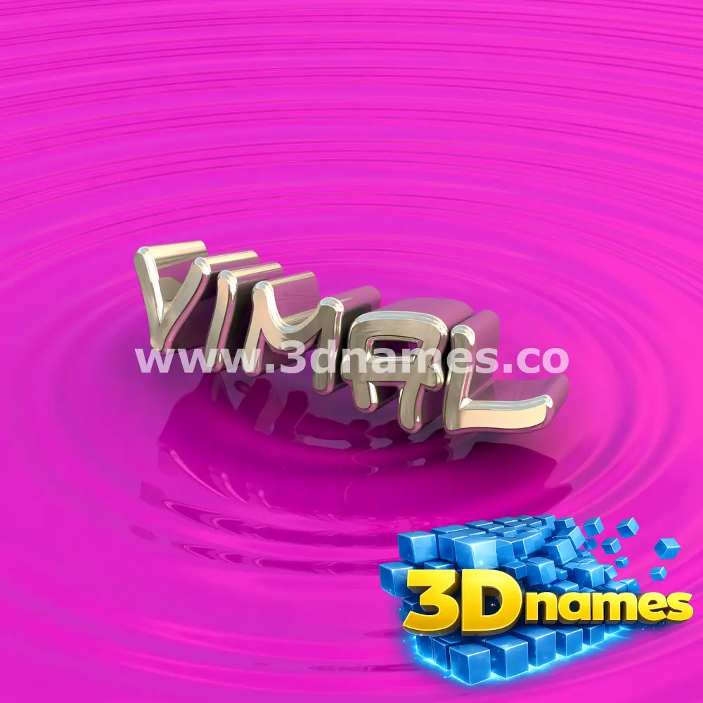 vimal in Pink Graffiti style - 3D name wallpaper