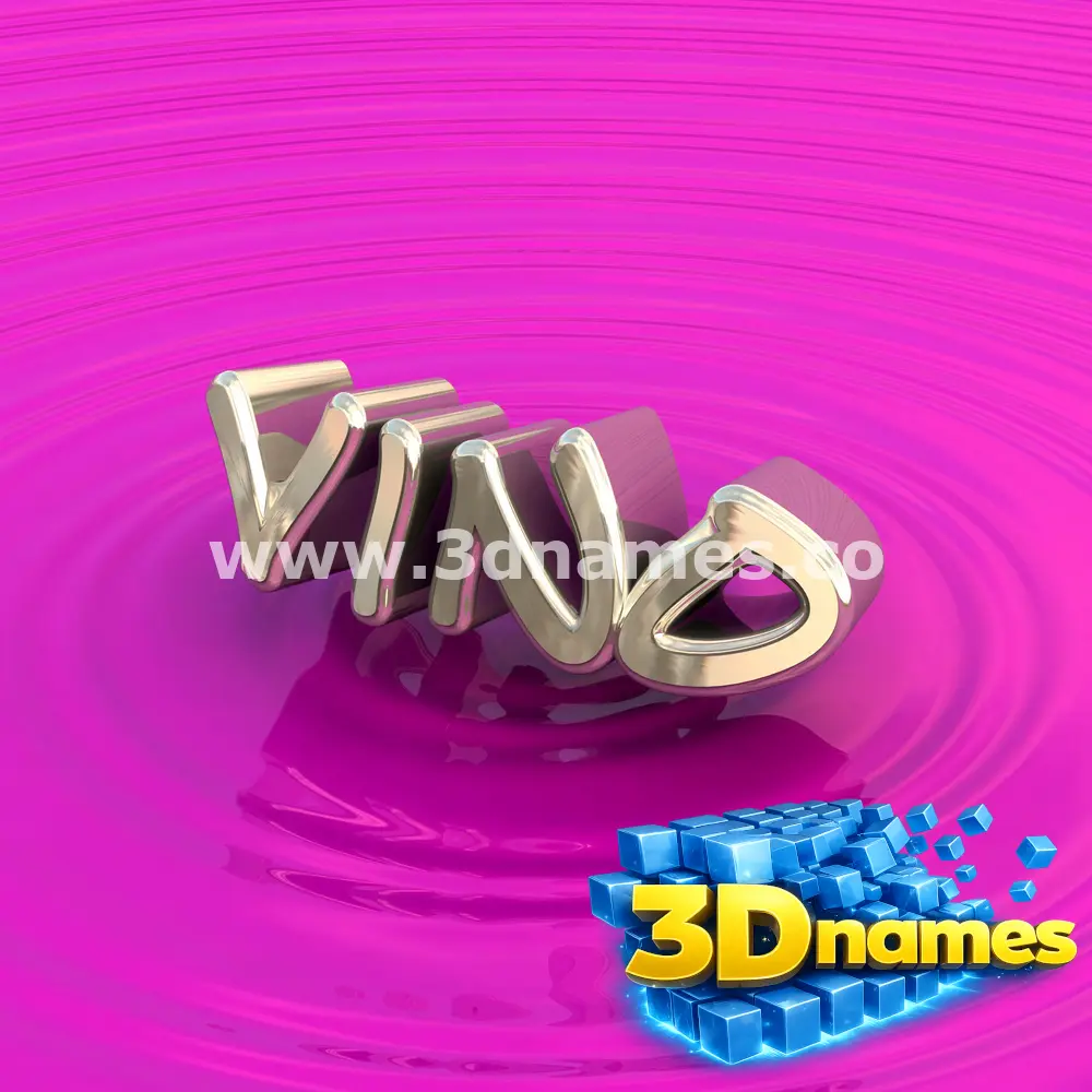 vino in Pink Graffiti style - 3D name wallpaper