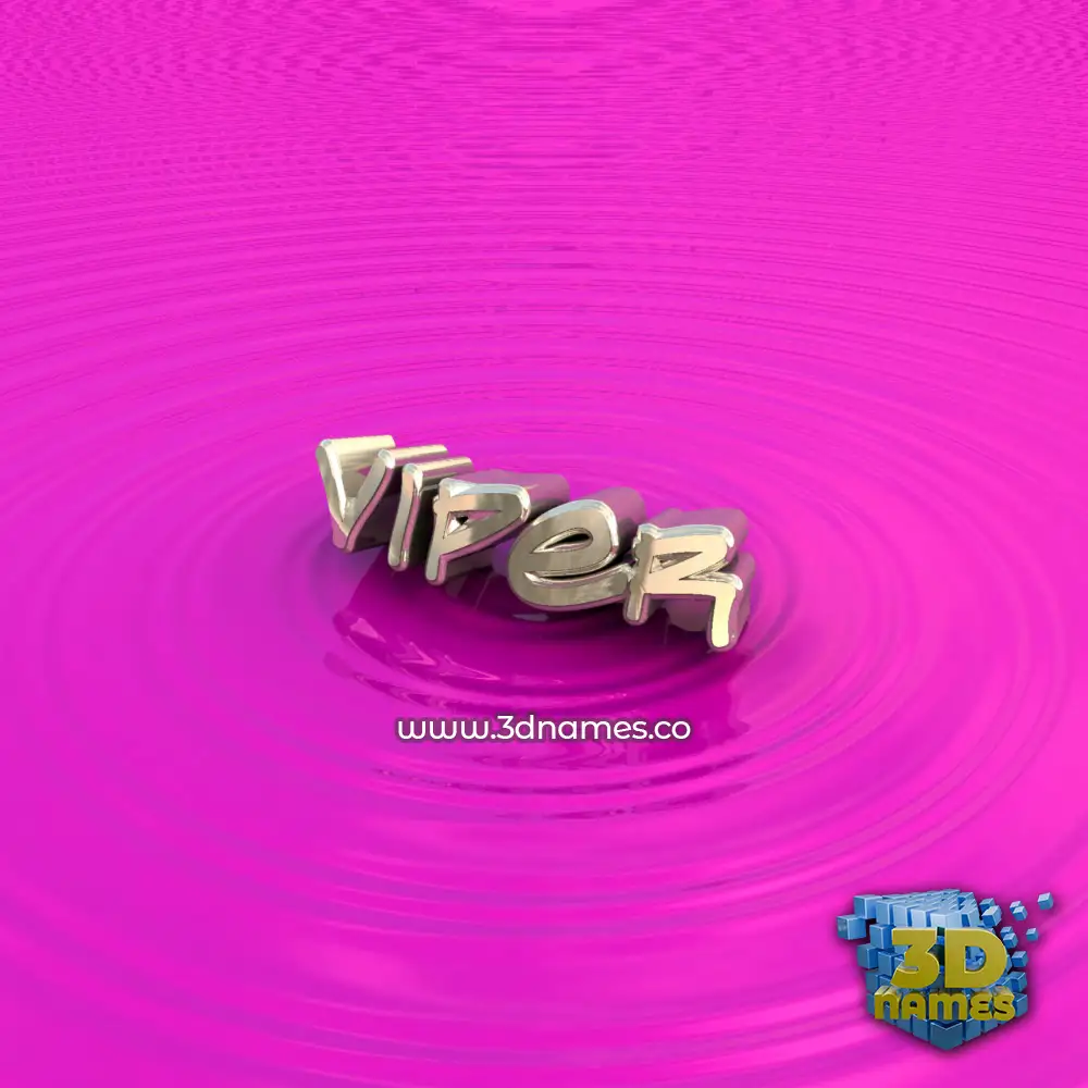 viper in Pink Graffiti style - 3D name wallpaper