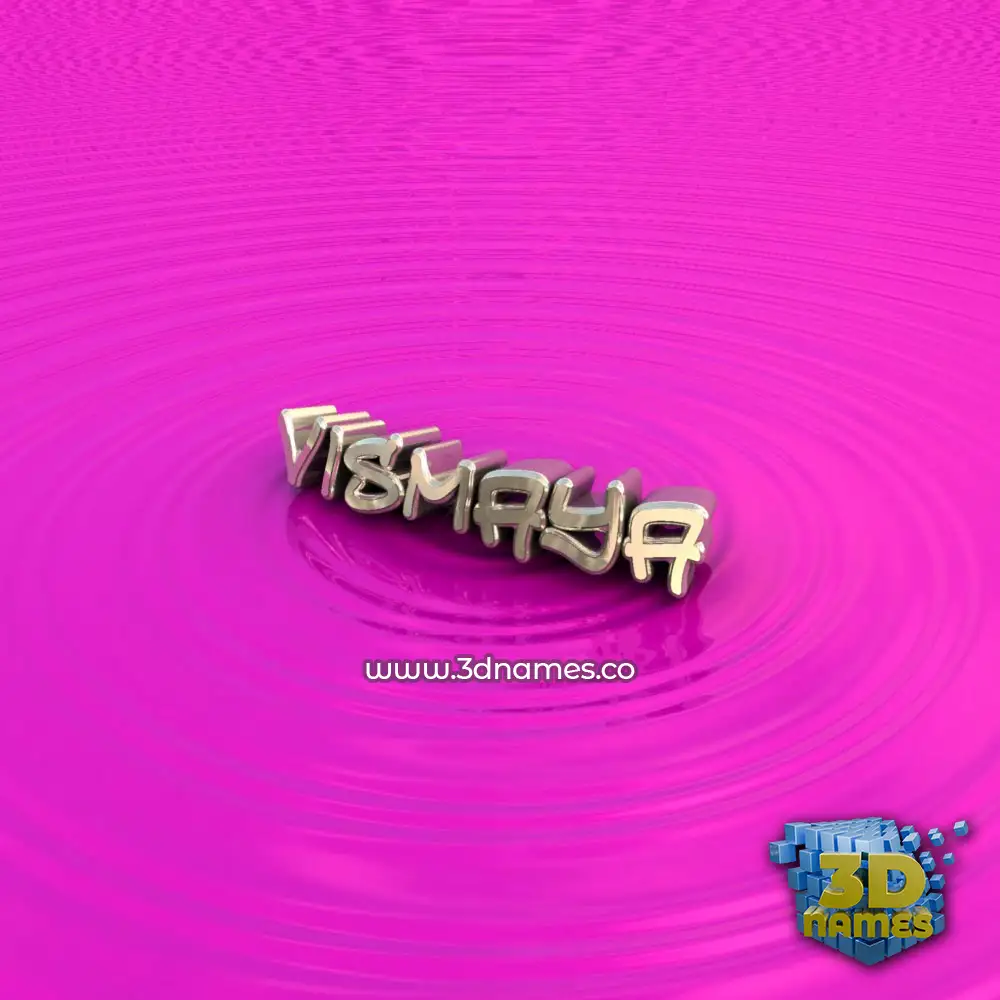vismaya in Pink Graffiti style - 3D name wallpaper