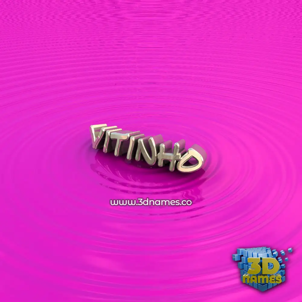 vitinho in Pink Graffiti style - 3D name wallpaper